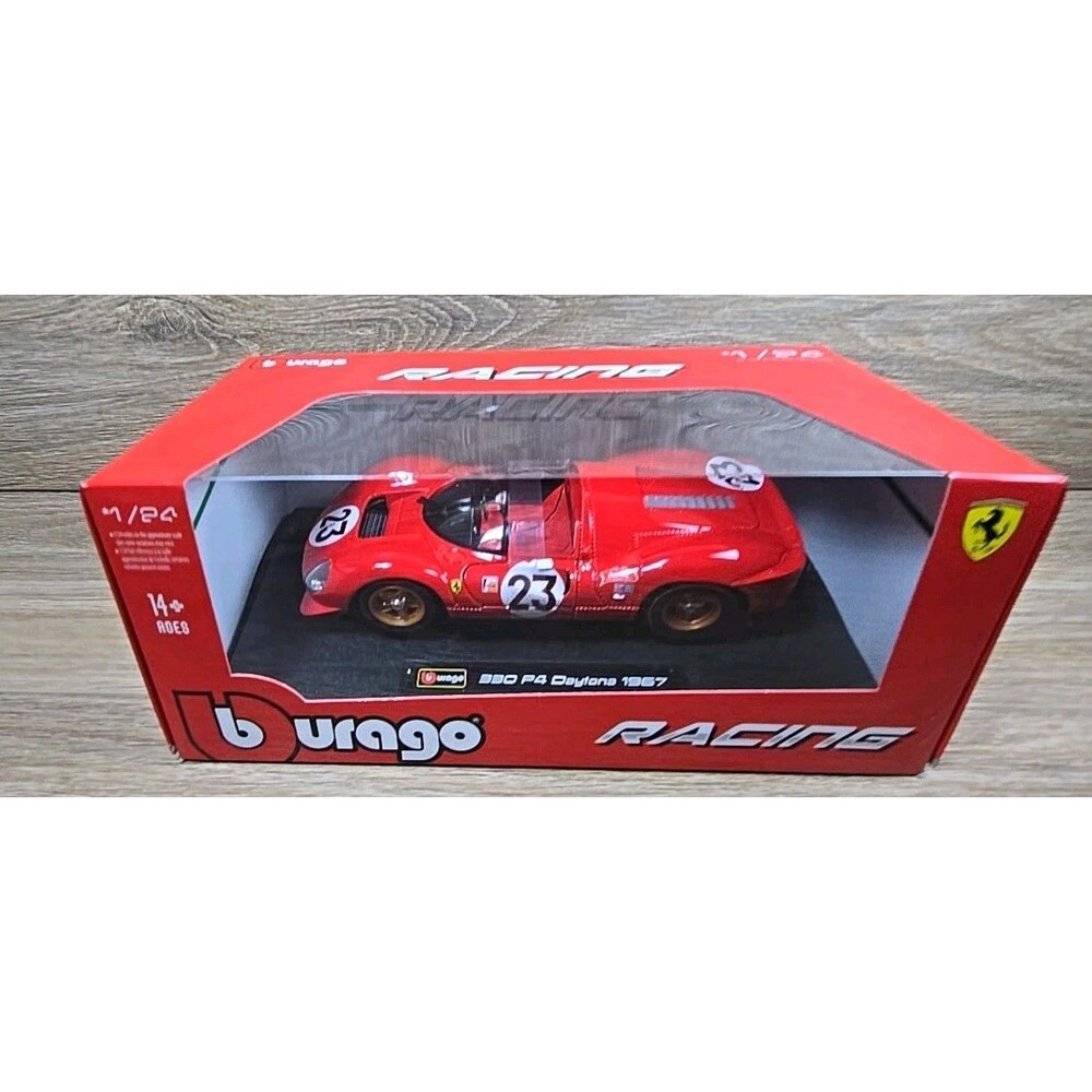 Bburago 1:24 Ferrari 330 P4 #23 Winner 1967 24h Daytona 18-26310 Red Diecast Car